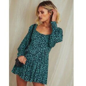 NWT Charlie‎ Holiday Leopard Print Romper Size 8